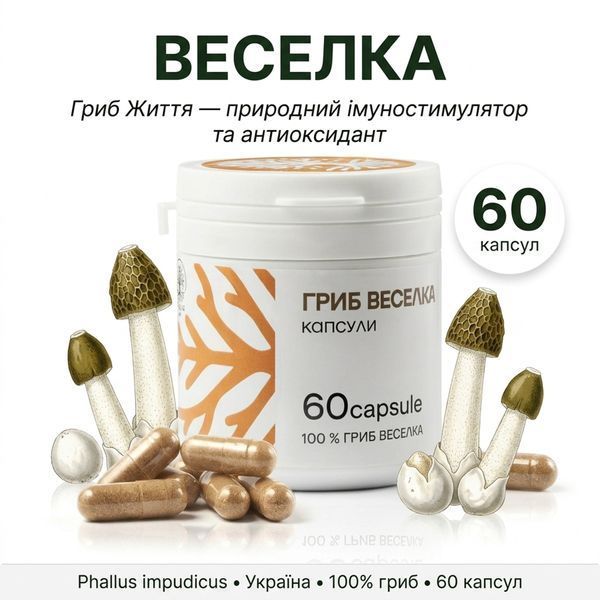 Капсули гриб Веселка 60 шт DAR-024 фото