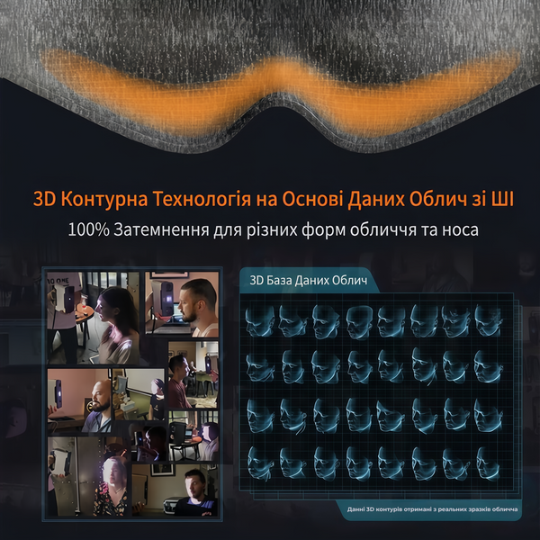 3D Маска для сна | Универсальная и эргономическая DAR-0178 фото