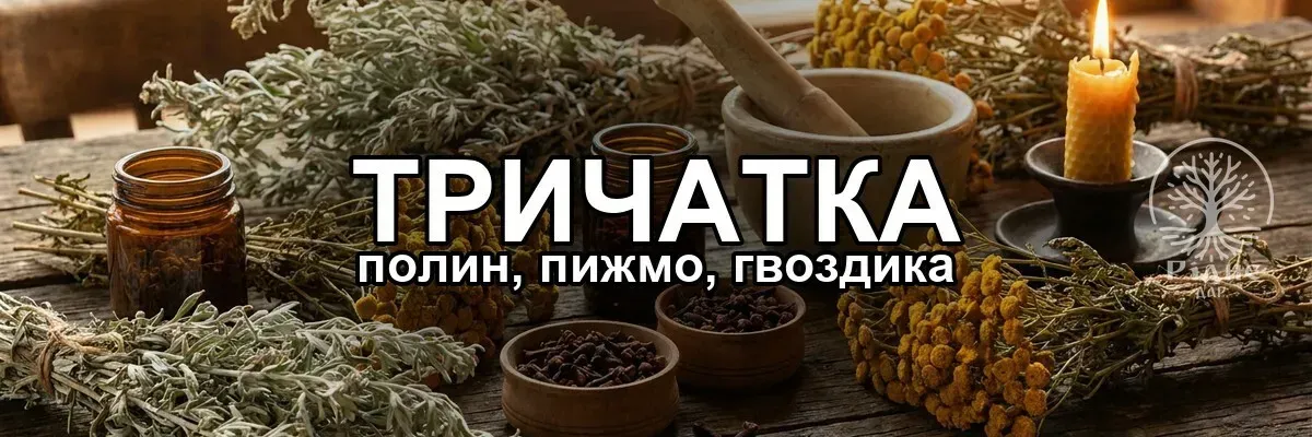 Трійчатка: що це — пижмо, полин, гвоздика (і як працює)