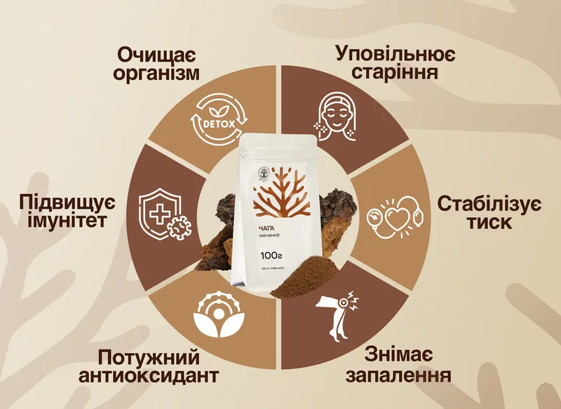 Чага мелена 100г — Фото 2