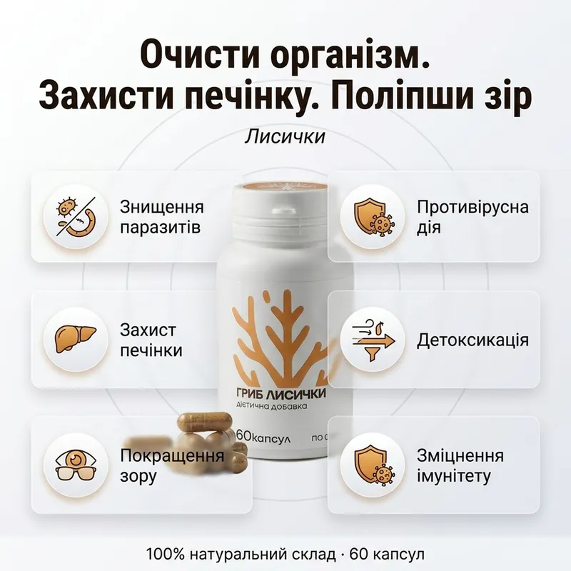 Капсули Лисички 60 шт — Фото 4