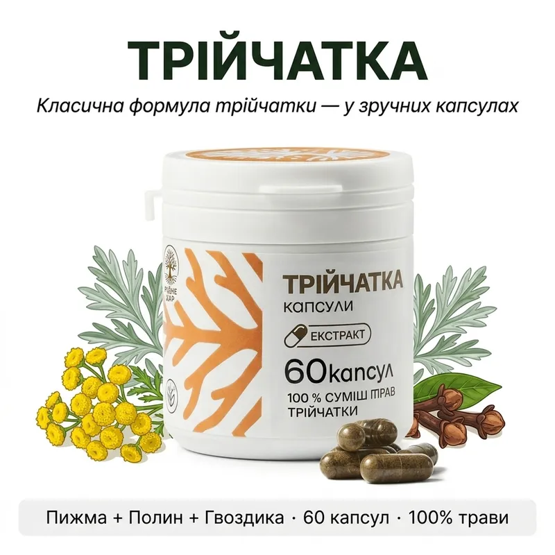 Трійчатка 60 капсул — Фото 2